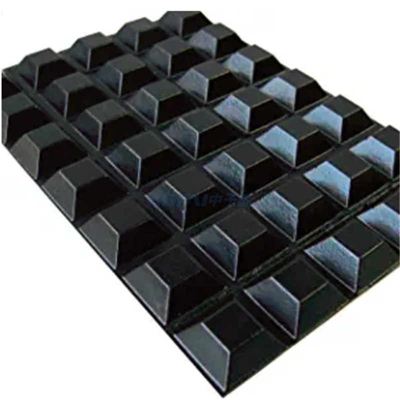 Black Self-adhesive Flat Top Bumpers