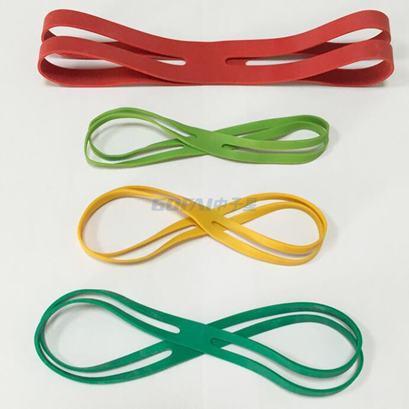 Custom Logo Product Hot Wholesale Silicone H-shaped Rubber Band Long Lasting Color Fixed Office Bundled Books