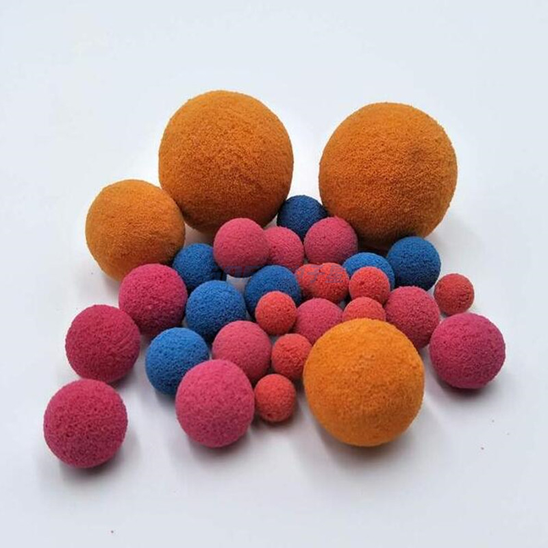 Central Air Conditioning Sponge Rubber Ball 15mm Cement Factory Pipe Cleaning 16mm Peeling Rubber Ball