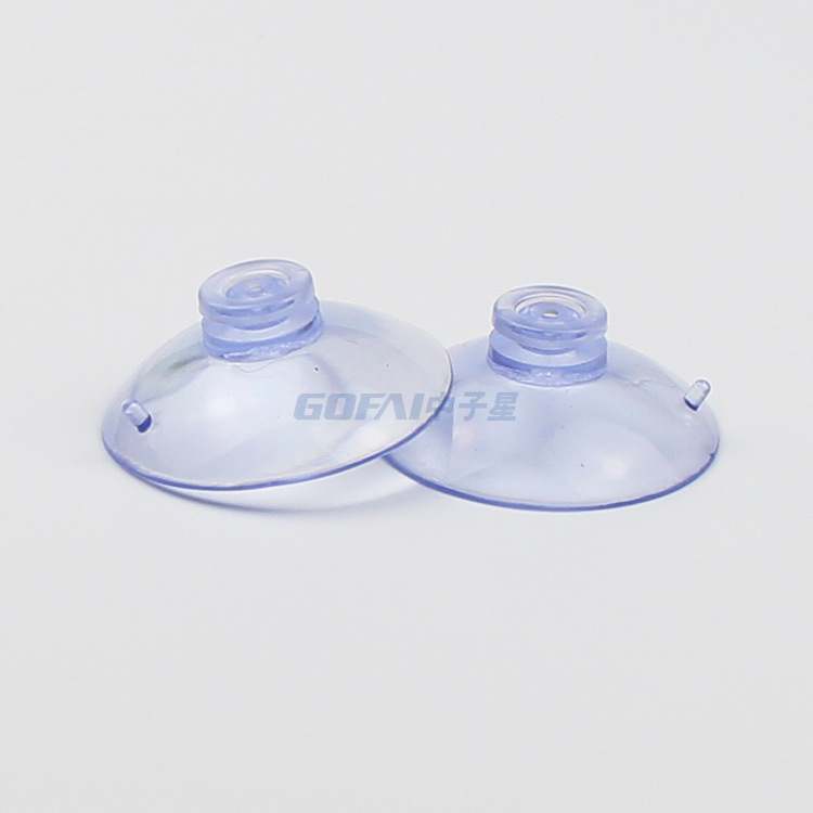 22mm 30mm 35mm 40mm 45mm Clear Plastic Mushroom Head Suction Cup Without Hook