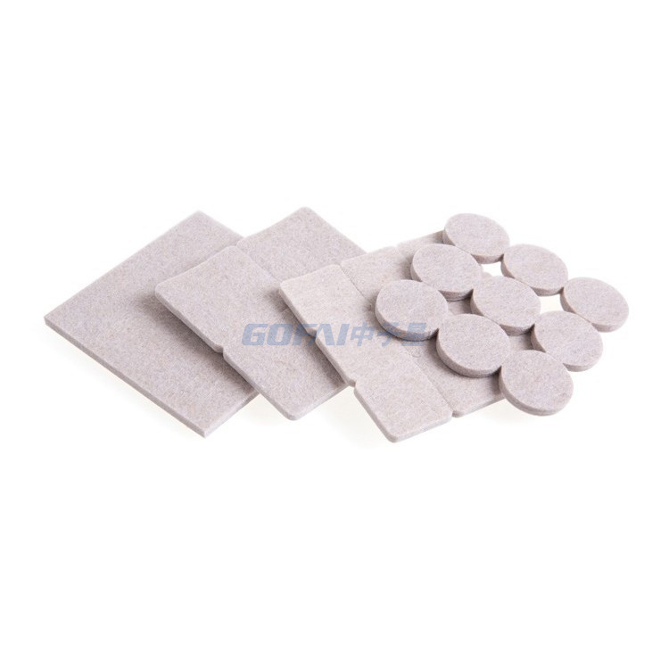 Non-slip And Noise Reduction Self-adhesive Furniture Felt Protector Pad
