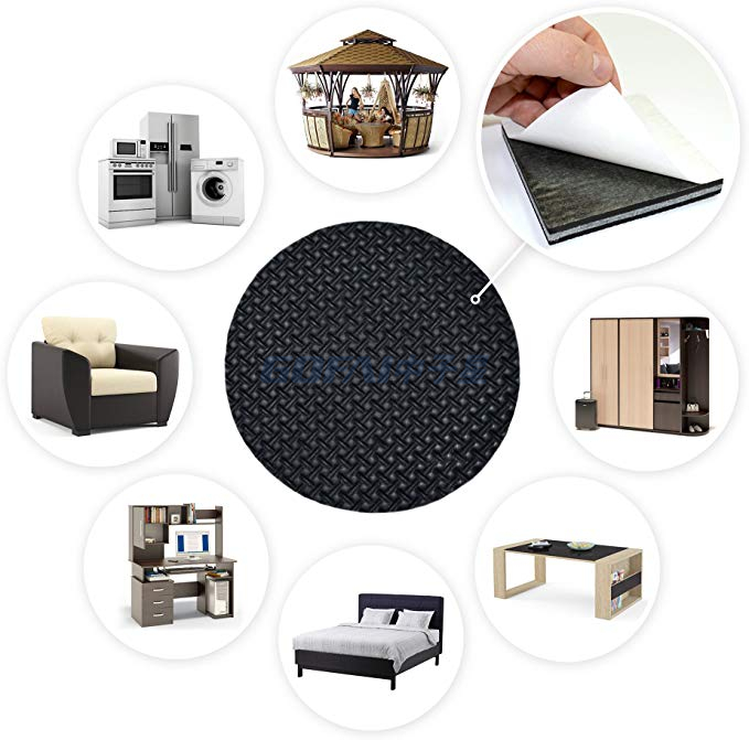 Gridded EVA Self-Adhesive Rubber Foot Bumper Pad For Furniture