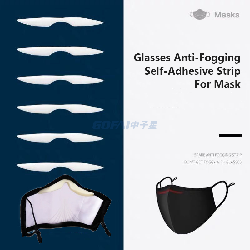 Microfiber Anti-Fog Sponge Strip Nose Bridge Self-Adhesive Protection Pads For Face Mask