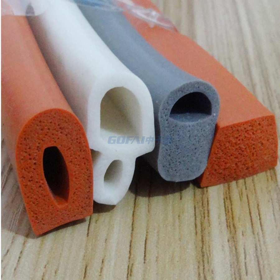 U Shape Silicone Extruded Rubber Edge Sealing Strip