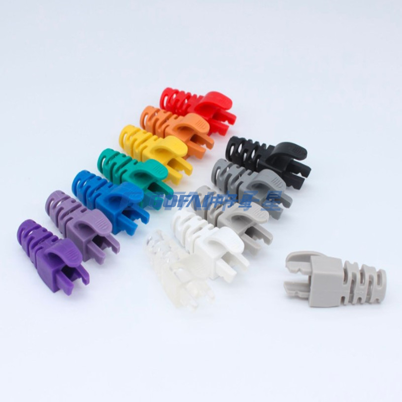Best Price High Quality Factory RJ45 Colorful Sleeve Boots Relief Sleeve For CAT 6 7 CAT6Cat7 CAT8 Modular Plug Connector