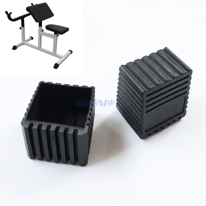 2*2inch Fitness Equipment Accessories PVC Anti-slip Square Inclined Foot Cover