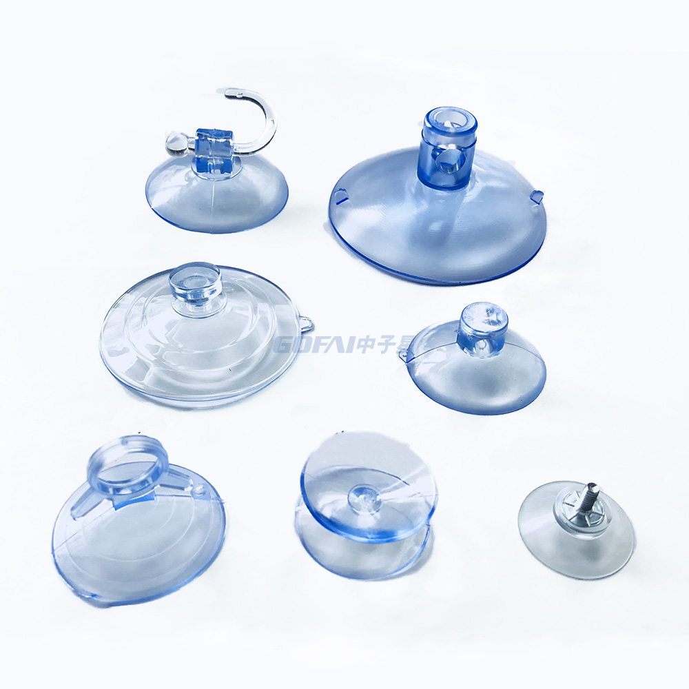 High Quality Transparent Powerful PVC Suction Cups Without Hook For Glass Table Mirror