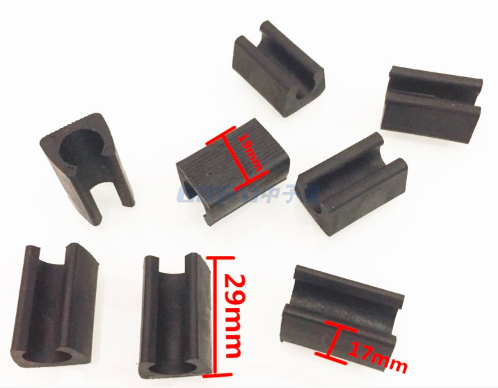 U Type Plastic Furniture Chair Tube Glides Feet Clip