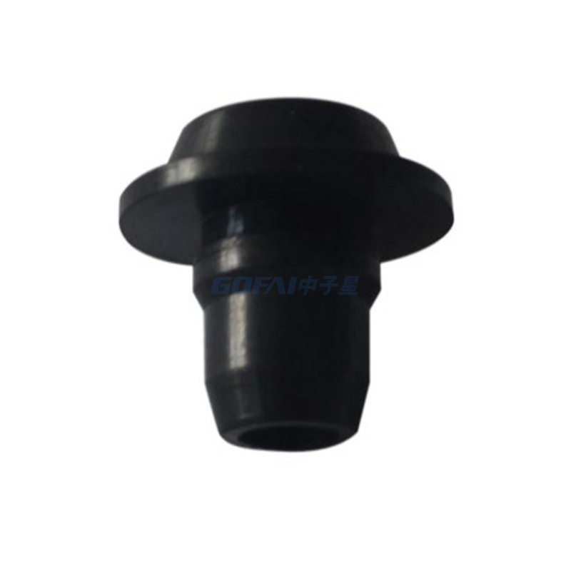 T Shape Silicone Rubber Hollow Small Bushing Plug Part Grommet Single Open Hole OD 3/32" 2.5 2.5mm ID 0.5 1/32" 1 1.0 Mm 0.5 1mm