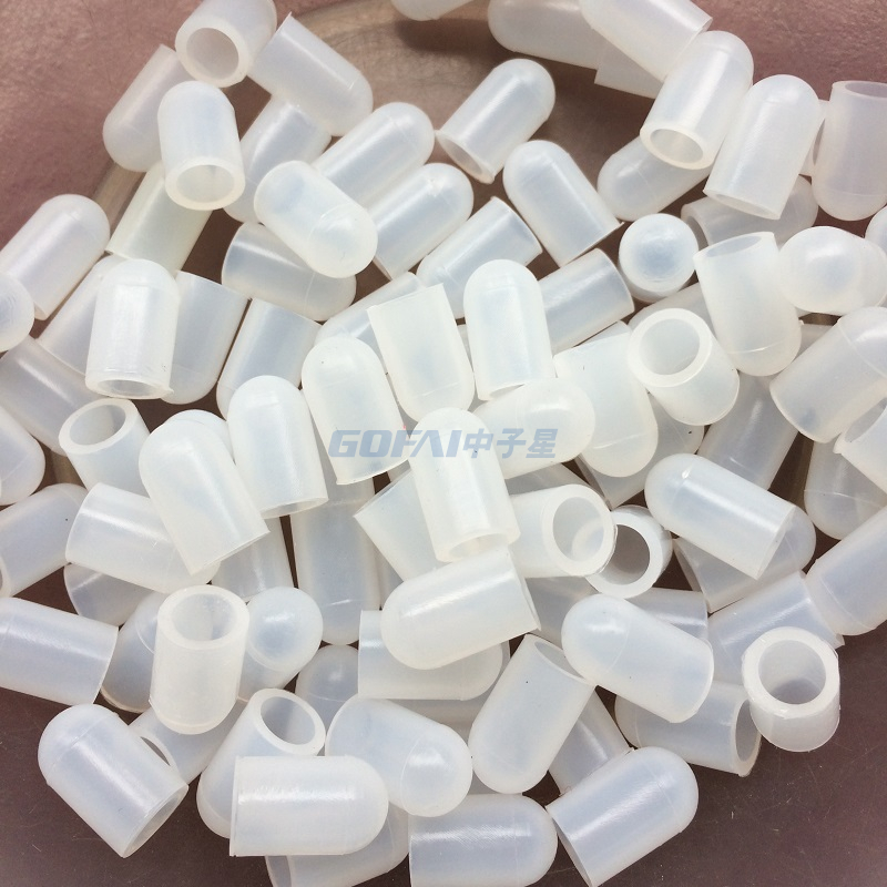 High Temp Silicone Rubber Thread Screw Protective End Cap for Powder Coating Custom Painting Anodizing