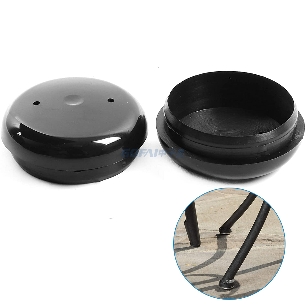 1.5 Inch Replacement Nylon Feet Insert Glides For Wrought Iron Garden Outdoor Furniture