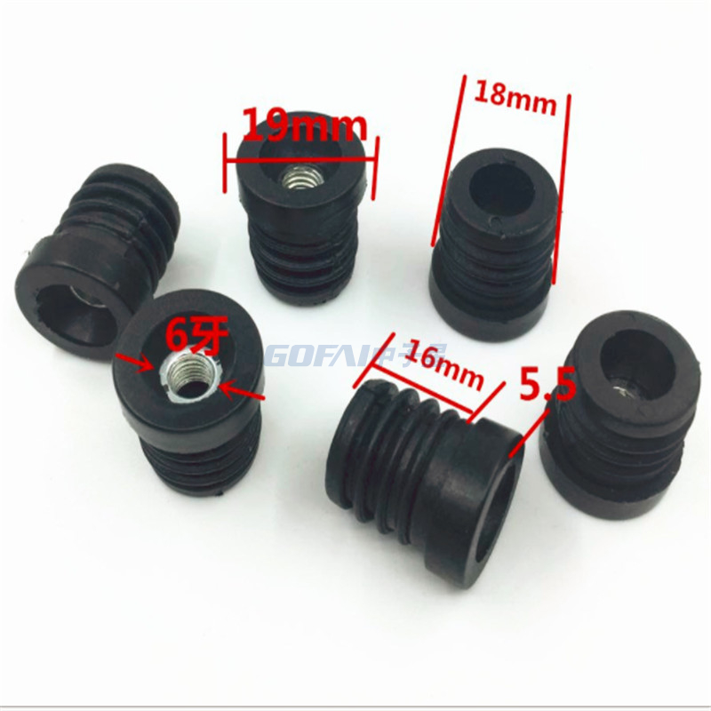 Furniture 22mm And 25mm Round Tube Plug with Inner Bolt