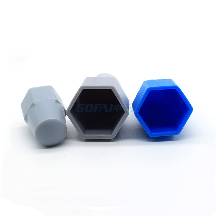 Hexagon M4 - M70 Black Nylon Domed Screw Nut Bolt Protection Cap