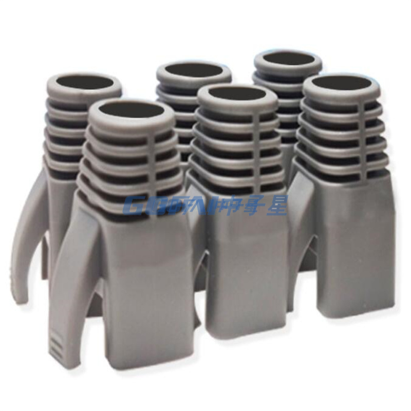 Network RJ45 Cat6A Cat7 Cat8 Cable Boots 8mm 8.5mm Big Size Diameter RJ45 Modular Plug Protection Plastic Sleeves PU Material SR Sheath
