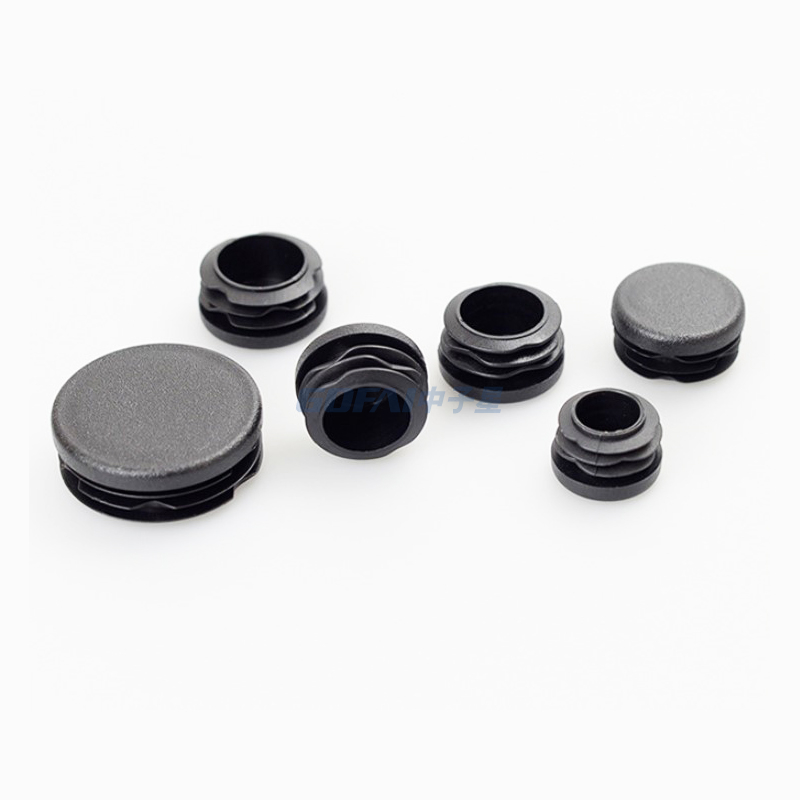 Furniture Plastic Blanking End Caps Round Tube Inserts