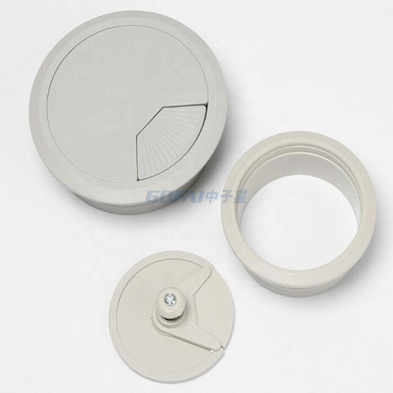 Computer Desk Cable Grommet Office Desk Grommet Cable Management Box Desk Hole Covers Round Cable Box Round Plastic / Plastic Multi-color 